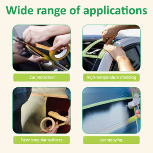 Wangogh W758 High-Temperature Automotive Masking Tape <strong>Green</strong> Heat-Resistant Water Based <strong>Glue</strong> Painting Wholesale Washi Acrylic - Product Image 3