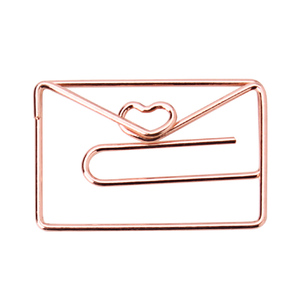 2024 Ins phong cách vương miện/Sao/Ring/Phong bì kim loại Bookmark giấy Clips Rose Gold với nam châm cho văn phòng sử dụng - Product Image 2