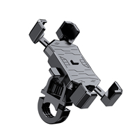 Support de téléphone pour moto ASPOR A706 à verrouillage automatique, fixation quadri-agrafes, rotation à 360°, anti-tremblement, flexible, compatible bureau