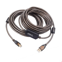 Câble d'extension USB 2.0 actif SYONG, mâle A vers mâle B, câble répéteur USB pour imprimante, scanner, rallonge USB longue portée 480 Mbps