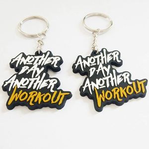 Custom Promotional Price Oem Odm Give Away Mini Soft Pvc Personalised Keyring Keychains with logo - Product Image 2