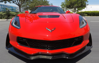Kit carrosserie en fibre de carbone pour Chevrolet Corvette C7 : lèvre avant, diffuseur arrière, jupes latérales