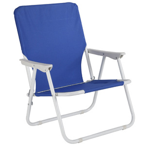 Chaise de plage pliable pour adultes, chaise de plage légère avec bretelles, chaises de plage à dossier haut avec accoudoirs rigides - Product Image 1