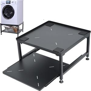 700LBS Charge Machine À <span class=keywords><strong>Laver</strong></span> Stand Base En Acier Avec Plateau Extensible Machine À <span class=keywords><strong>Laver</strong></span> En Métal Stand Meubles Linge Piédestal - Product Image 1