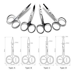 Ciseaux en acier inoxydable pour la manucure, la coupe des ongles, des <span class=keywords><strong>sourcils</strong></span> <span class=keywords><strong>et</strong></span> des <span class=keywords><strong>cils</strong></span>, vente en gros - Product Image 3