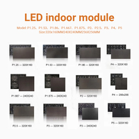 Pantalla LED Interior P2.5 de 320*160 mm, Pantalla Digital LED para Publicidad en Interiores, para Iglesias, Transmisiones en Vivo, Estudios, Eventos y Salas de Actuaciones