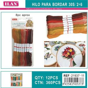 Filo da ricamo ILAN 30S/2*6 8 pezzi circa per cucito a mano e artigianato - Product Image 3