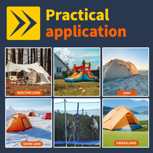 Bewehrung pfahl anker Spiral boden Anker haken Hochleistungs-Zelt pfähle aus verzinktem Metall für Außen dekorationen Schaukel set - Product Image 4