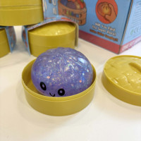 Jouets sensoriels en peluche blanche en forme de cube, jouets anti-stress Needoh Squishies, boîte mystère scintillante, soulagement du stress, pour les 14 ans et plus