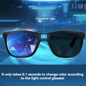 2025 Trending Prismatic Smart Color Changing Gafas de sol <span class=keywords><strong>Luz</strong></span> polarizada Ajuste Slide Touch Cambio de color Gafas de sol - Product Image 4