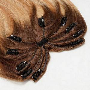 NOUVELLE TENDANCE Extensions de cheveux naturels vierges en gros, faciles à poser, type Topper, à clipser, avec cuticules alignées, style Octopus, extensions à clipser Spider - Product Image 4