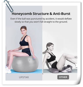 Precio de fábrica Ejercicio Logotipo personalizado Colorido Pelota de yoga grande Fitness Venta al por mayor Ejercicio Pvc 65cm 75Cm 95Cm Pelota de yoga Pilates - Product Image 5