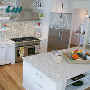 <span class=keywords><strong>Piano</strong></span> <span class=keywords><strong>di</strong></span> Lavoro in Pietra <span class=keywords><strong>di</strong></span> <span class=keywords><strong>Quarzo</strong></span> per Cucina, Decorazione Unica, Fornitore <span class=keywords><strong>di</strong></span> Lastre in <span class=keywords><strong>Quarzo</strong></span> - Product Image 3