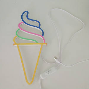 Insegna Luminosa al Neon 5V per Decorazione Casa, Insegna LED Personalizzata a Forma di Gelato Alimentata a Corrente, Regalo per Bambini - Product Image 5