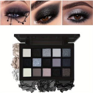 Larga duración etapa encantadora <span class=keywords><strong>ojos</strong></span> negros maquillaje nacarado mate sombra de <span class=keywords><strong>ojos</strong></span> mi propio logotipo ahumado paleta de sombras de <span class=keywords><strong>ojos</strong></span> de Halloween - Product Image 2