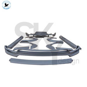 Kit de carrocería de accesorios de coche de buena calidad para Porsche <span class=keywords><strong>Macan</strong></span>, difusor trasero de labio delantero, faldones laterales, alerón trasero estilo HM - Product Image 2