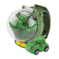 Voiture télécommandée montre-jouet 2,4 GHz, mini-voitures de course, design léger, jeu interactif, petite voiture RC, cadeaux d'anniversaire