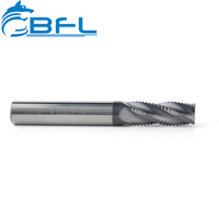 Fresas de desbaste de carburo BFL 3/4 para acero - Herramientas de corte CNC con revestimiento negro y serras, con rompecuchillas