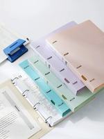 Carpeta Perforada, Carcasa Desmontable, Transparente Personalizada, una Herramienta de Almacenamiento Perfecta para Materiales, Exámenes y Documentos