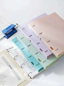 <span class=keywords><strong>Classeur</strong></span> perforé, coque détachable, transparent personnalisé, un outil de rangement parfait pour les matériaux, les papiers d'examen et les documents - Product Image 3