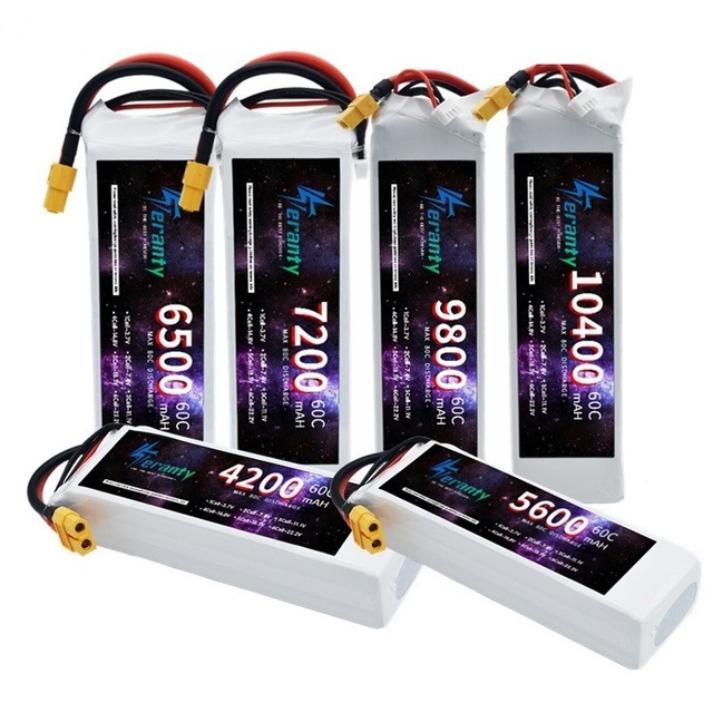 11.1V RC LiPo Battery 3S 1500mAh 2200mAh 3000mAh 4200mAh 5200mAh 6000mAh 7200mAh 8500mAh 10400mAh for RC Drone Car Spare