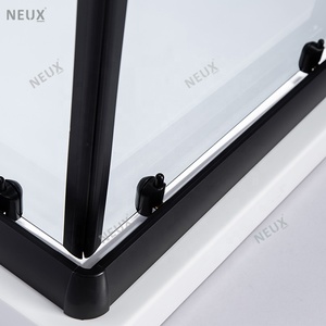 <span class=keywords><strong>Cabine</strong></span> de <span class=keywords><strong>douche</strong></span> en verre à porte coulissante noire au <span class=keywords><strong>prix</strong></span> d'usine - Product Image 3