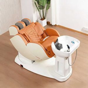 เตียงสระผมไฟฟ้าอัจฉริยะแบบหมุนได้รุ่นใหม่ระดับไฮเอนด์ เตียงนวดผมสำหรับร้านทำผมโดยเฉพาะ - Product Image 2