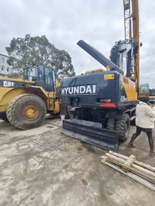 Componentes Originales Hyundai, Excavadora de Ruedas de 21 Toneladas de Segunda Mano, Motor Coreano, PLC, Motor Hidráulico, Rodamiento, Caja de Cambios, Bomba - Product Image 4