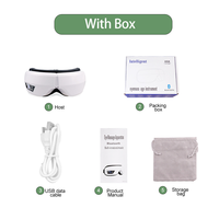 Intelligenter Bluetooth-Augenmassager mit Wärmekompression, Luftdruck und Vibration, Faltbare Augenmaske zur Linderung von Ermüdungserscheinungen