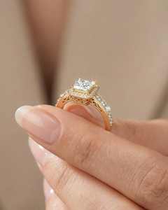 Bague en diamant cultivé en laboratoire sur mesure, or 14 carats, coupe ovale, fantaisie, luxe, pour homme, RIZTA JEWELS, bijoux, diamant rond, couleur D E - Product Image 2