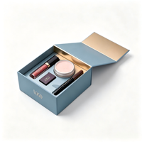 Boîte cadeau pliable rose Y2K magnétique rabattable personnalisée, emballage rigide de luxe pour cosmétiques soins de la peau