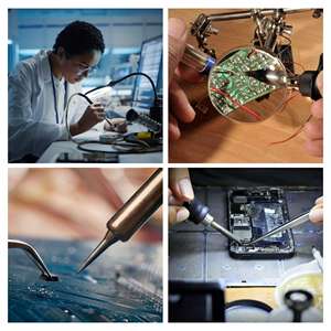 สถานีบัดกรีแบบปรับได้ Velleman - 50 วัตต์ - 175-480 ° ซี - Product Image 4