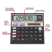 Calculatrice de bureau antidérapante à 10 chiffres avec grand écran et gros boutons, idéale pour les comptables, les professionnels des ventes et l'utilisation professionnelle - En stock