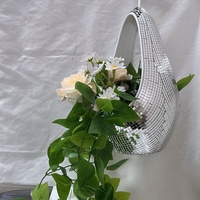 Pot de fleurs suspendu à finition miroir, auto-arrosant, hydroponique, panier décoratif pour la décoration murale de la maison