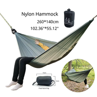 Benutzer definierte Double People Ultraleichte Nylon Hochfeste Hängematte Camping Hängematten