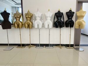 Maniquí de Plástico Brasileño BBL para Exhibición de Ropa, Parte Superior del Cuerpo, Pintura Dorada, Torso Curvilíneo, Pechos <span class=keywords><strong>Grandes</strong></span>, Trasero Grande - Product Image 4