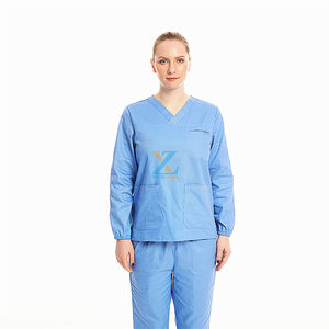 Ropa personalizada para personal médico, traje exfoliante de trabajo para enfermera, uniformes de Hospital de <span class=keywords><strong>manga</strong></span> larga, elegante, <span class=keywords><strong>2022</strong></span> - Product Image 2