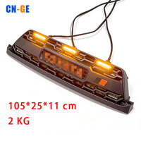 Accessoires Grille de pare-chocs avant ABS pour Toyota 4Runner 2002-2005 Style GR Grille avant noire avec feux LED
