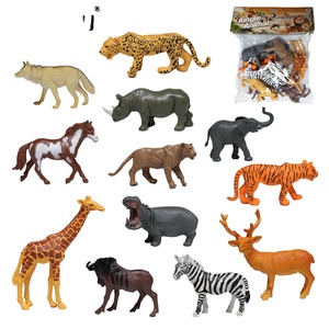 12 pièces d'<span class=keywords><strong>animaux</strong></span> en plastique sauvage de la forêt en PVC creux pour la décoration - Product Image 1