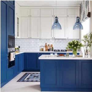 Shaker moderno completo melamina appartamento progetto Rta stile americano <span class=keywords><strong>mobili</strong></span> da <span class=keywords><strong>cucina</strong></span> lucidante <span class=keywords><strong>cucina</strong></span> dispensa armadio di stoccaggio - Product Image 2