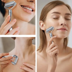 Herramienta de Masaje Facial, Rodillo Manual de Acupuntura, Rodillo de Metal para Acupresión, Herramienta de Masaje Manual - Product Image 6