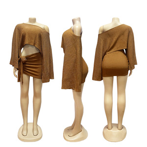 Gonna da donna S7400-<span class=keywords><strong>fashion</strong></span> e Set superiore per le vacanze con spalle scoperte - Product Image 6