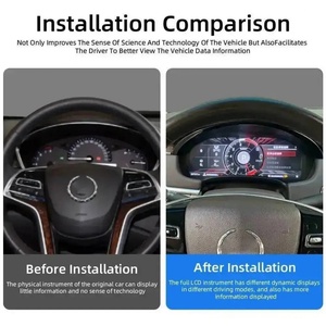 For Cadillac Srx 2013-2015 Gps Speedometer Instrument Cluster Virtual Cockpit Tachometer LCD <b>Digital</b> Dashboard Panel <b>Clock</b> 12.3" - Product Image 2