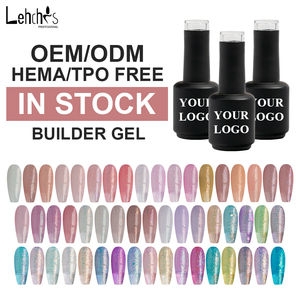 Lehchis Biab Großhandel 15ml Glitter Builder UV-Gel in einer Flasche mit Pinsel Liquid Builder Nagellack für Nail Art - Product Image 1