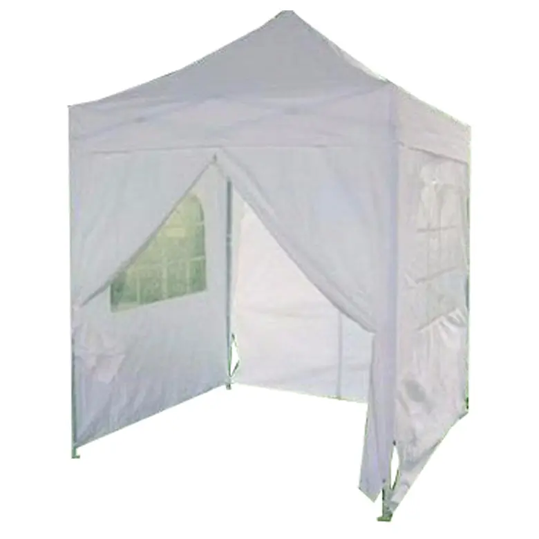 גדול מכירות עמיד למים 6.6 'x 6.6' EZ צצים חופה ביתן אוהל מפלגה נייד גג פירמידה סגנון לבן