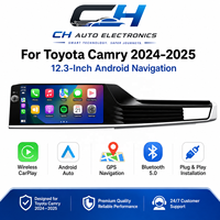 Système de navigation GPS pour Toyota Camry 2024, écran tactile HD 12,3 pouces, Android Auto sans fil, CarPlay, radio stéréo Bluetooth