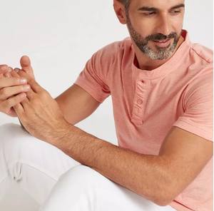 Camiseta de Cuello Redondo 100% Algodón Sólido, Estilo Casual de Punto, Tinte Liso, Transpirable, de Secado Rápido, Manga Corta, Largo Regular, Lisa - Product Image 5