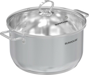 Ensemble de casseroles en acier inoxydable moderne, ensemble de poêles à frire multicouches avec couvercle en verre pour cuisinière à gaz et à induction - Product Image 2