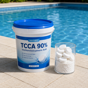 Químico para Tratamiento de Piscinas, Ácido Triclorocianúrico TCCA 90% de Pureza, en Tabletas, <span class=keywords><strong>Granulado</strong></span> y Polvo, Multifuncional - Product Image 2