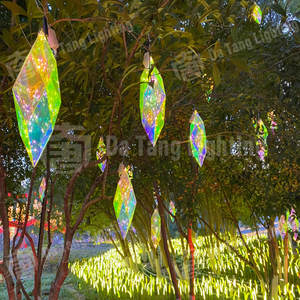 โคมไฟแขวนกันน้ำ IP65 สีสันสดใสสำหรับใช้ภายใน/ภายนอกอาคาร เพิ่มความสดใสให้กับงานเฉลิมฉลอง - Product Image 2